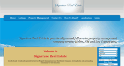 Desktop Screenshot of hobbsrentals.com