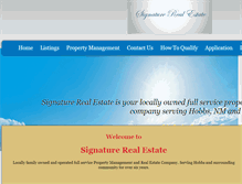 Tablet Screenshot of hobbsrentals.com